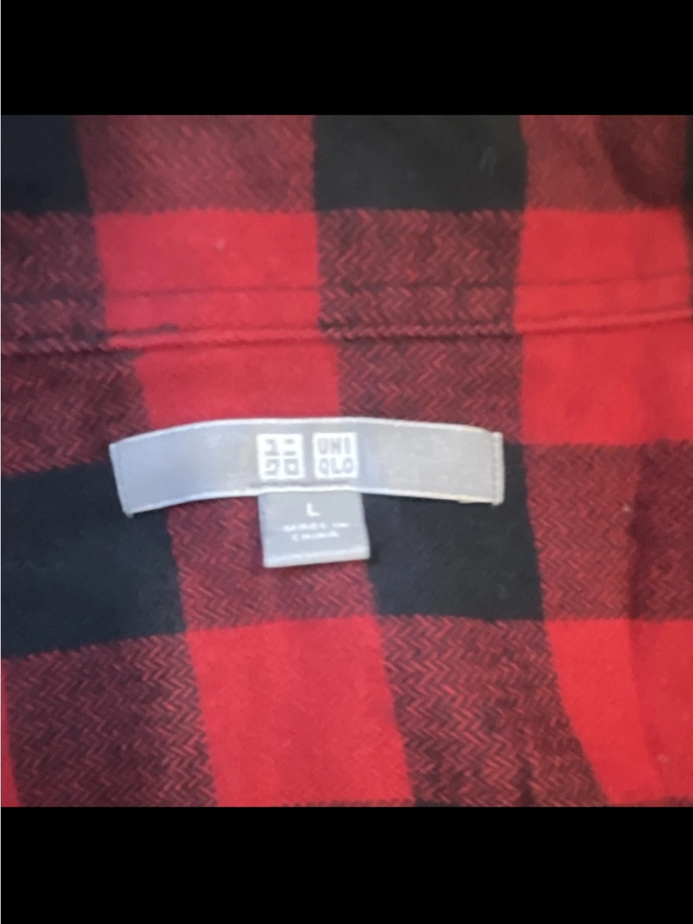 Uniqlo Red and Black Buffalo Plaid Button-Down Shirt - Men - Picture 2 of 5